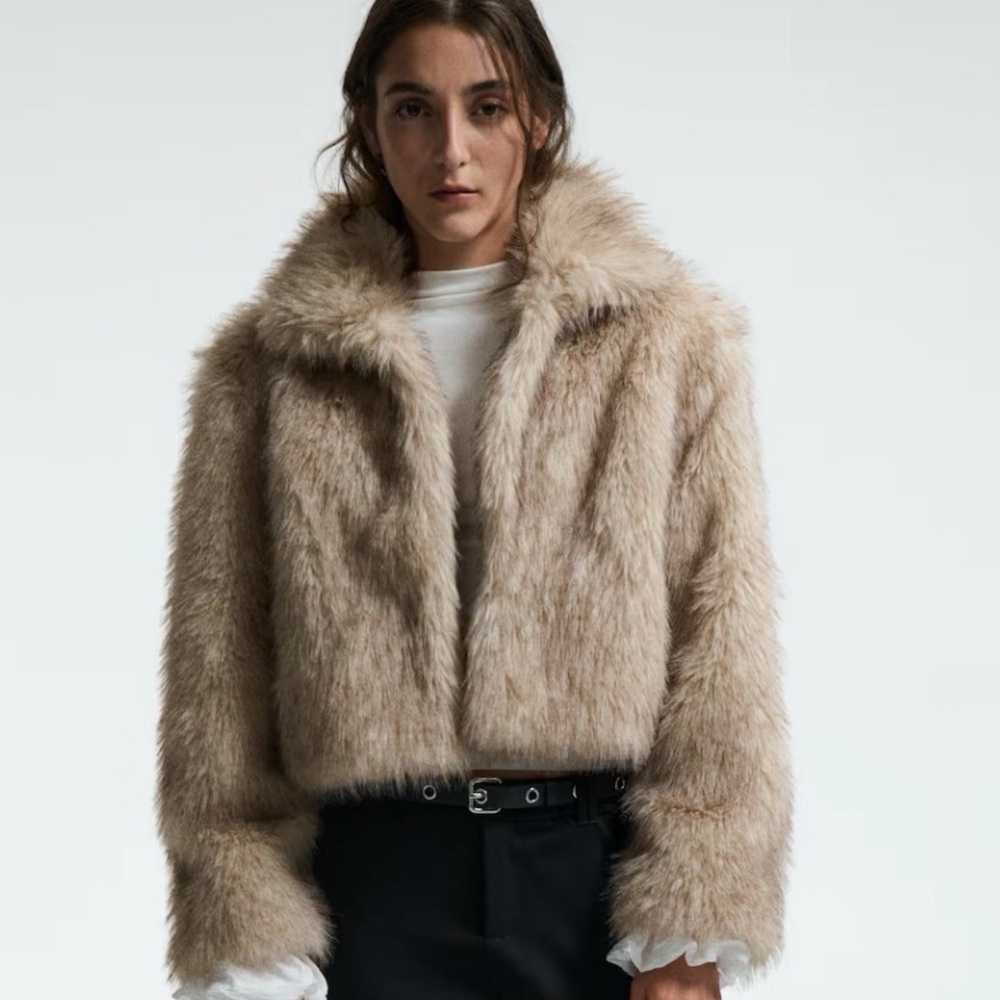 H&M fur jacket